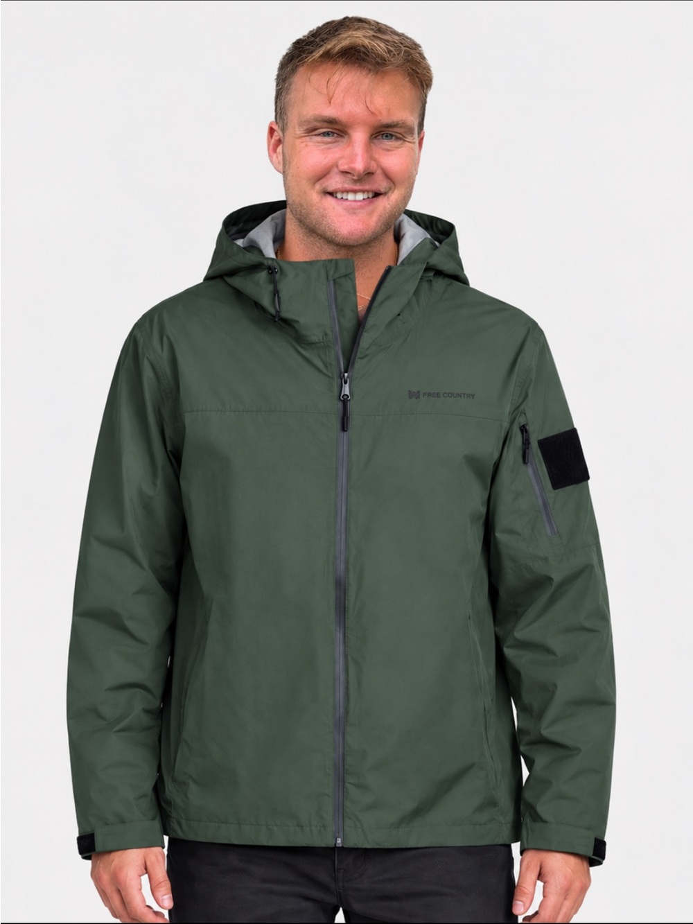 New Baerskin Tactical Soft Shell Long Sleeve Full Zip Green Jacket Size XXL